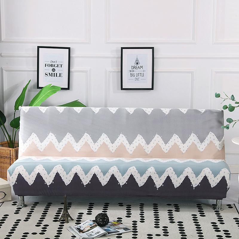 No Armrest Stretch Sofa Cover All-Inclusive Folding Sofa Bed Cover Cover Fitted Sheet Full Cover Sofa Cover