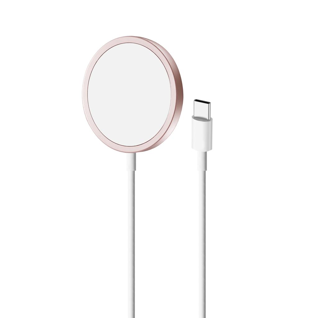 Induktionsladegerät mit MagSafe Magnetico 1m - rosa