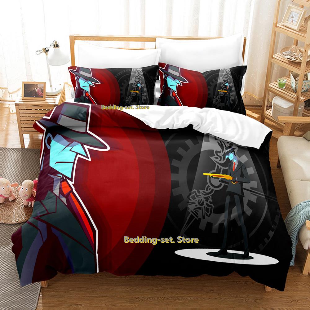 Game Ghost Trick Bedding Set Single Twin Full Queen King Size Bed Set Adult Kid Bedroom Duvetcover Sets Personality Anime Bed