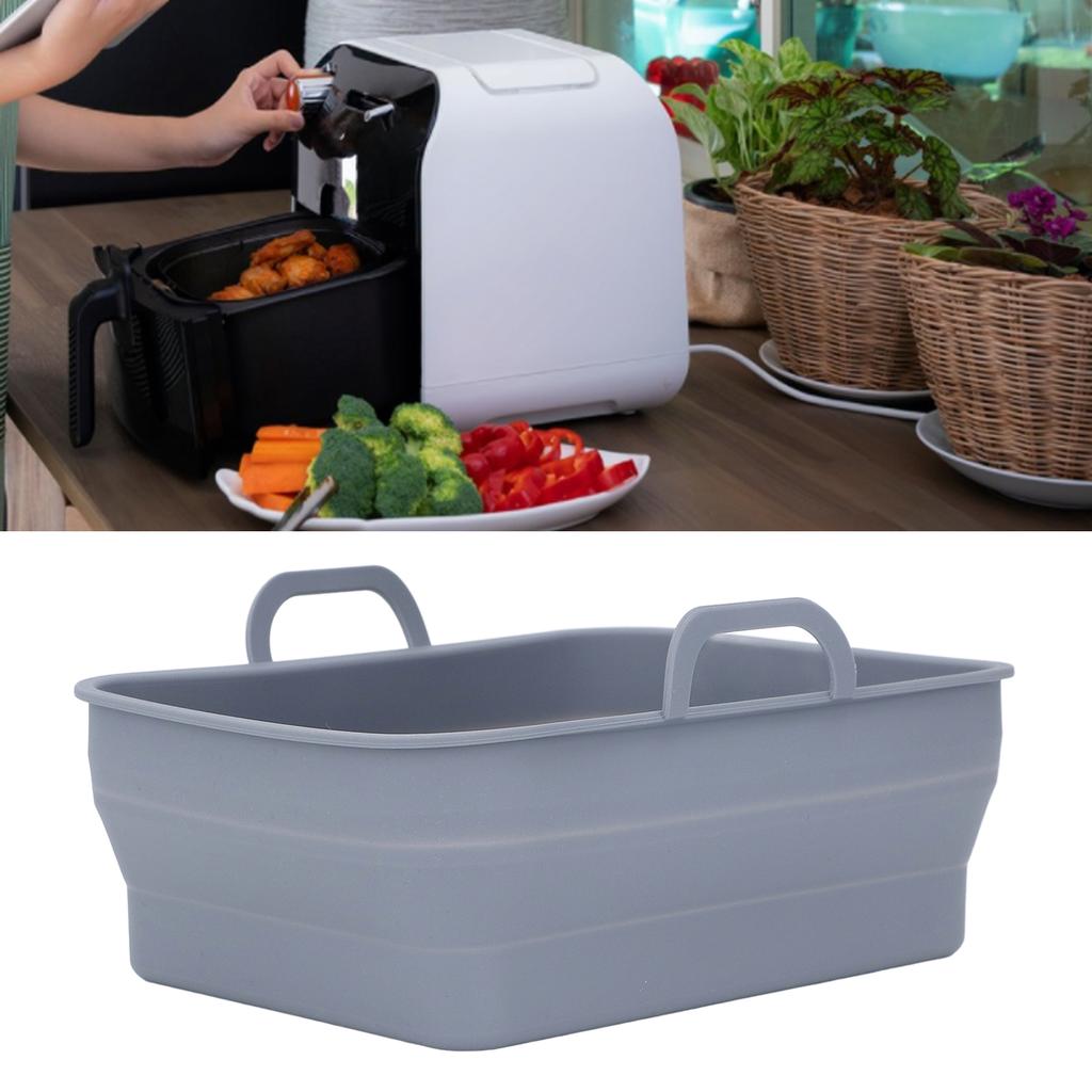 Silicone Cooker Pot Rectangular Fryer Liner Tray Replacement for Kitchen Cooking Accessories