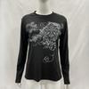 Y2K Spicy Girl Printed Long Sleeved Round Neck Slim Fit Top