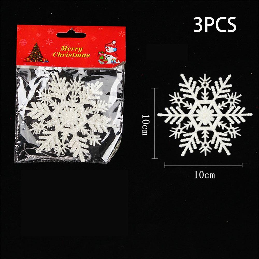 Acrylic 3D Snowflake Decoration Ice White Snowflake Tree Decoration  Christmas Tree