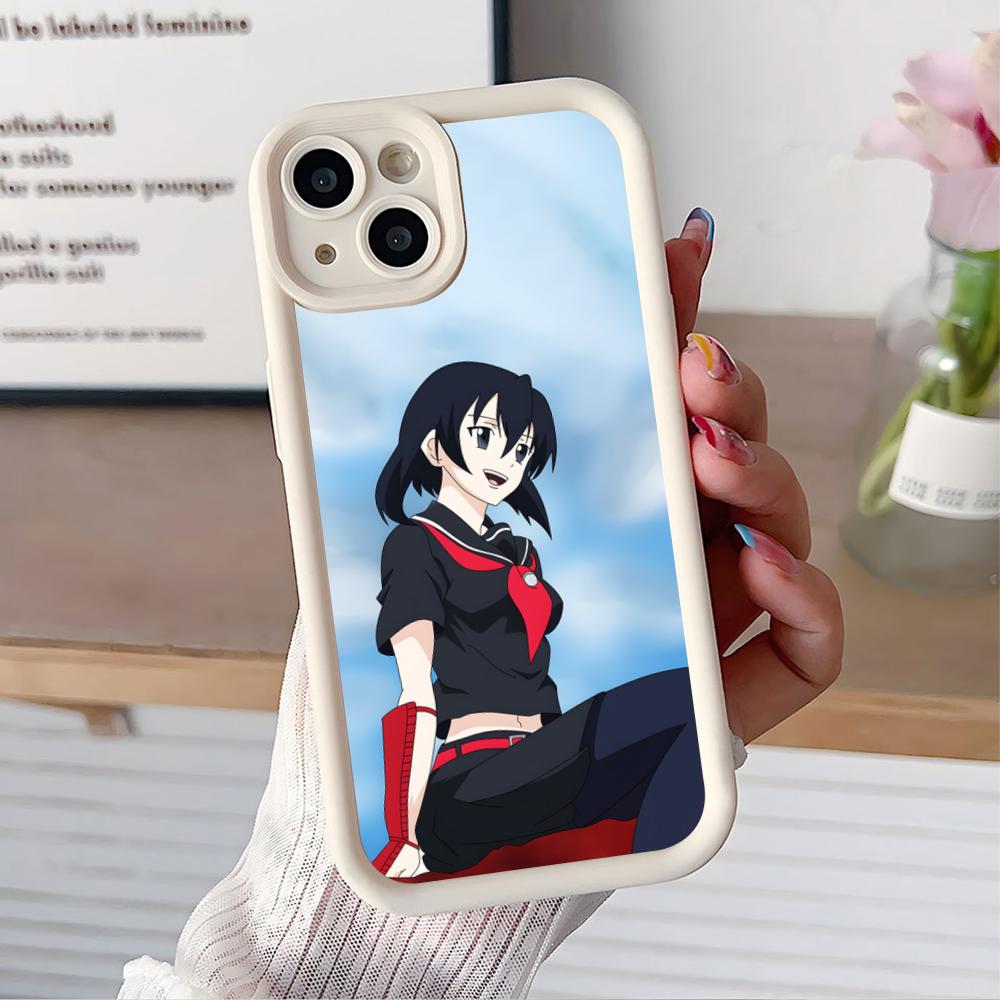 

Akame Kurome Thicken TPU Mobile Phone Case for iPhone 17 16 15 14 13 12 11 Air Pro Max Plus Colorful Cover iPhone 11 Pro
