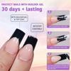 150Pcs Press On Nails Soft Gel False Nail Tips 3 In 1 Pre-Colored French Nails Fake Nails 14 Sizes for Nail Extension