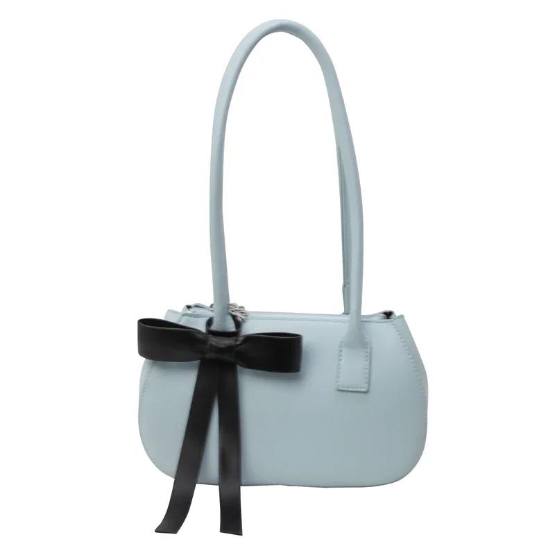 

Sense Of Luxury Pu Shoulder Bags For Women High Quality Simple Grace Hand Bags New Style Arc Decoration Fashion
