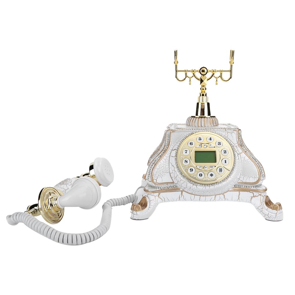 MS8332A European Vintage Landline Classical Wired Oldfashioned Telephone with Backlight