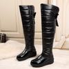 Hot Warm Snow Boots Women Winter Shoes Black Down Over Knee High Boots Female Waterproof Casual Warm Fur Plush Long Boot Mother
