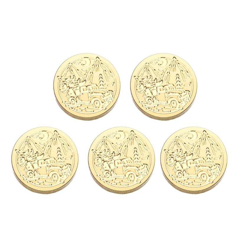 Emboss Sealings Wax Stamp Head Brasses Sealing Stamp Wax Seal Stamp Head Replacement for Envelope Sealing Greeting Card