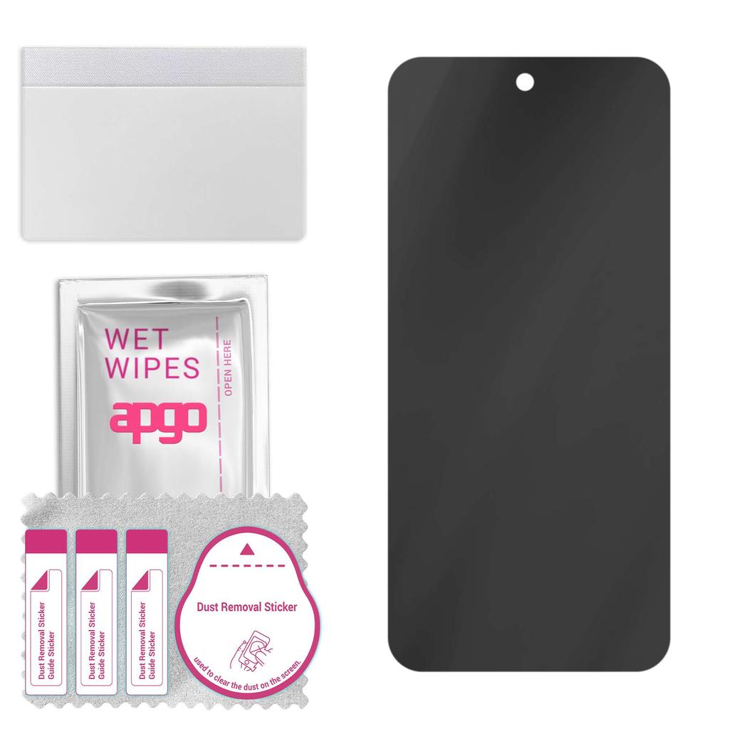 apgo Vetro protettivo ibrido opaco per la privacy compatibile con ZTE S30 Pro, vetro nano flessibile, ottimo sostituto per il vetro temperato, resistente ai graffi,