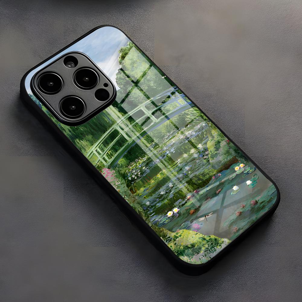 

M-Monet Art Phone Case For IPhone 17 Pro Max 16 15 14 Pro Max 13 11 X Xs Xr 8 7Plus Silicone Cover iPhone17 Pro