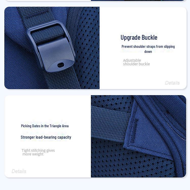 British Style Primary School Boy's Backpack: Lightweight, Large Capacity for Grades 1-6