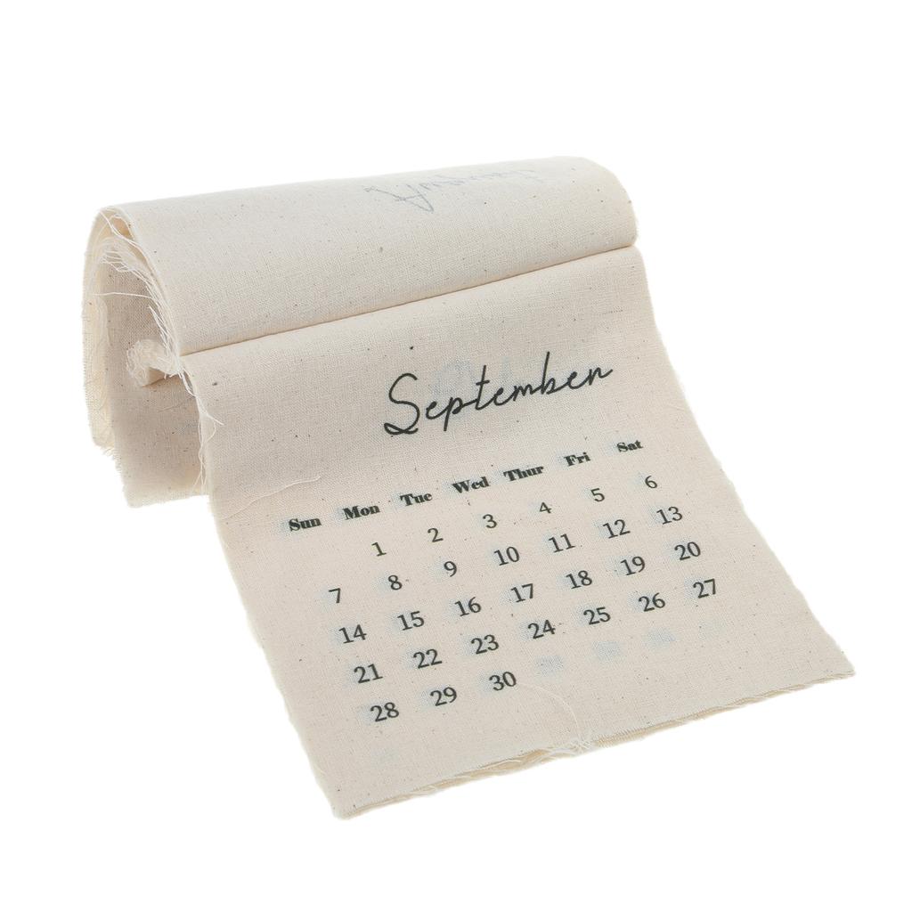Reusable 2025 Fabric Wall Calendar Chic 2025 Tapestry Calendar for Daily Planning In Living Spaces and Work Areas