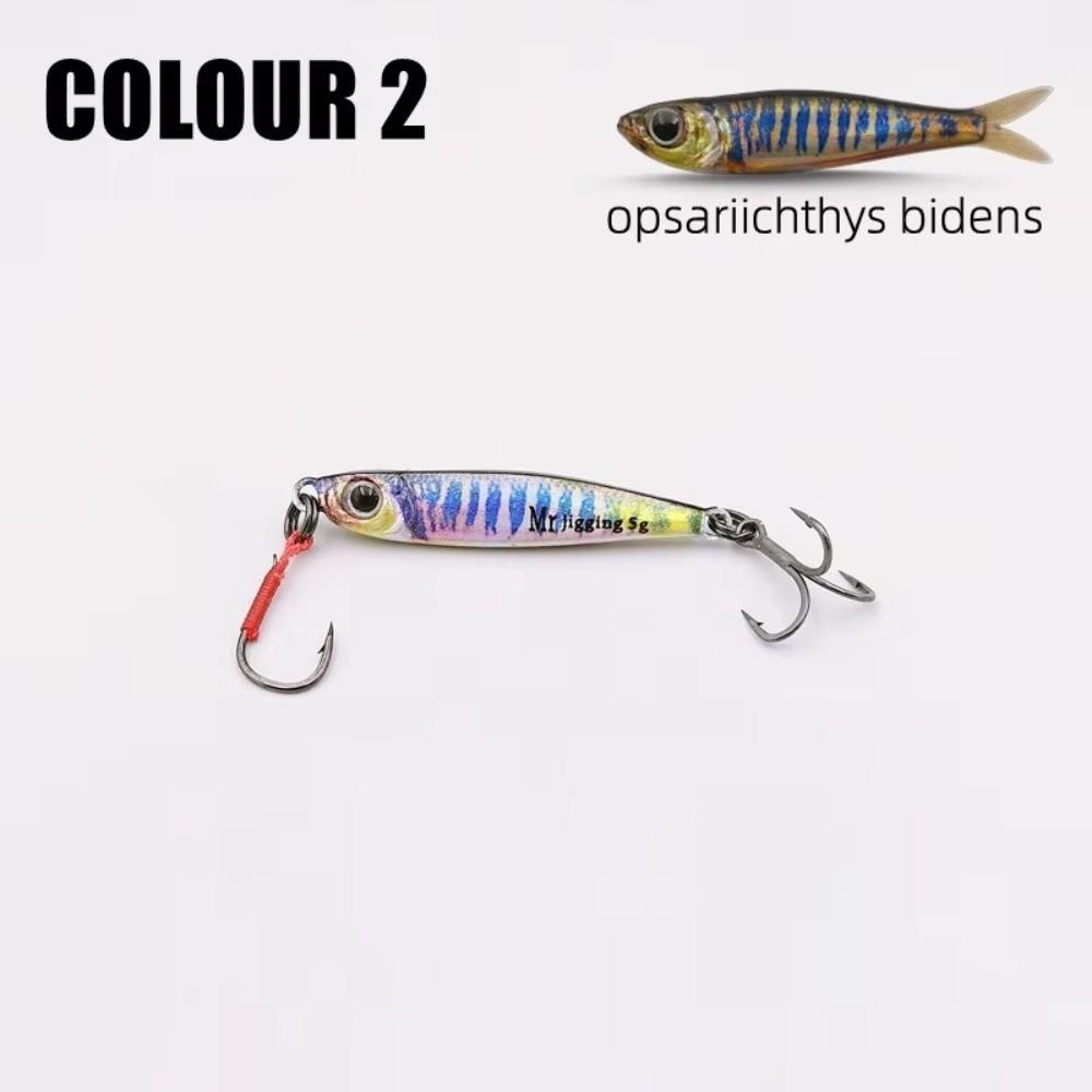 3D Bionics Design Micro Jigging Baits Sequin Finish Micro Fishing Lure Stream Fishing