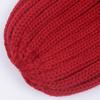 Women Winter Hat Solid Color Thick Warm Knit Hat Brimless Ribbed Breathable Hat