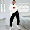 Damen Europäischer & Amerikanischer Street Style Hoodie Sweatshirt Set - Lässiger Zweiteiler Pullover für Outdoor Sportbekleidung