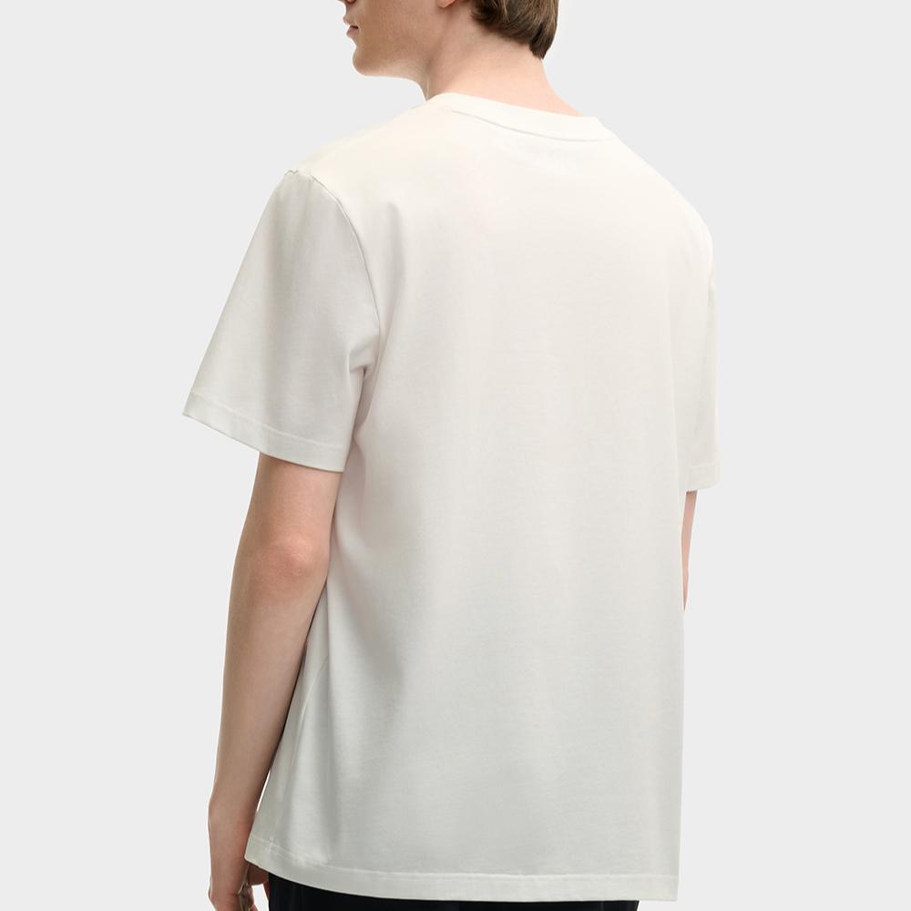 New FILA x Maison Kitsune Little Fox T Shirt Men's Cloud White F11M529101F-WT