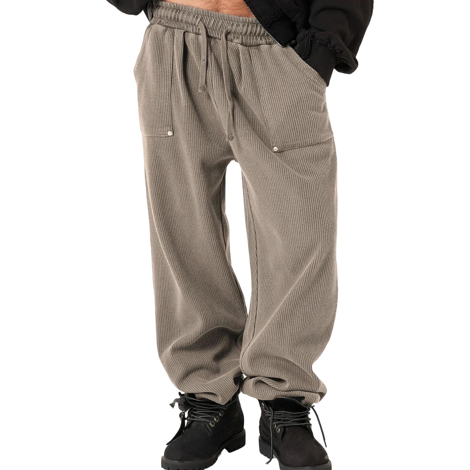 

Мужские Спортивные Повседневные Универсальные Многочисленные Карманы Рабочая одежда Брюки XL кофейный