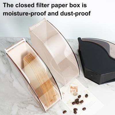 Kaffeefilterpapierhalter mit staubdichter Abdeckung Große Kapazität Kaffeefilterhalter Papieraufbewahrung Spenderständer