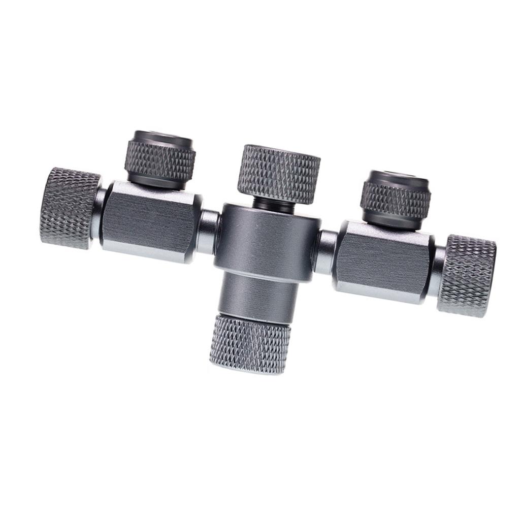 Dual Aquarium CO2 Splitter With Bubble Counter For Fish Tank Planted Tank Efficient Gas Distribution Aluminum Alloy Construction