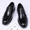 High Quality Formal Leather Men Dress Shoes Breathable Mens Casual Shoes Italian Luxury Brand Lace-Up Non-slip Men Driving Shoes