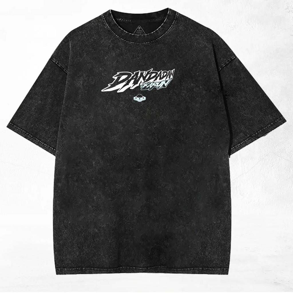 DAN DA DAN Takakura Ken T-shirt For Men's Clothing Anime Vintage Washed Oversized T Shirt Summer Short Sleeve Cotton Tees Tops
