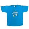 Single Stitch T-shirt Graphic Print Made In USA Vintage Blue Mens