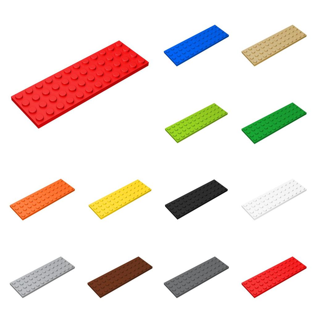 10 Stück 3029 Dünne Figurenplatte 4x12 Punkt Bausteine Spielzeug für Kinder Kompatibel Pädagogisch Kreativ Größe Geschenk DIY MOC