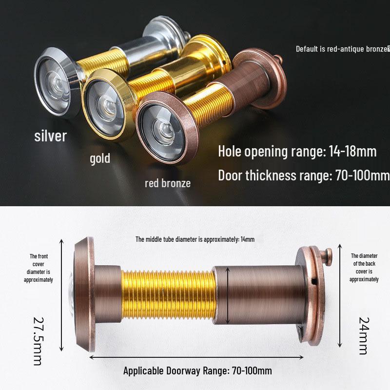 

Універсальний антивандальний вічко та камера з дверним дзвінком