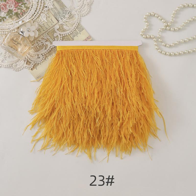 67 Color Clothing Accessories, 1 Meter Minimum Order On Ostrich Hair Cloth Edge, Decorative Feather Cloth Edge