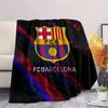 FC Barcelona  Print Flannel Blanket, High Quality Comfortable for All Seasons, Home Decor, Warmth and Comfort