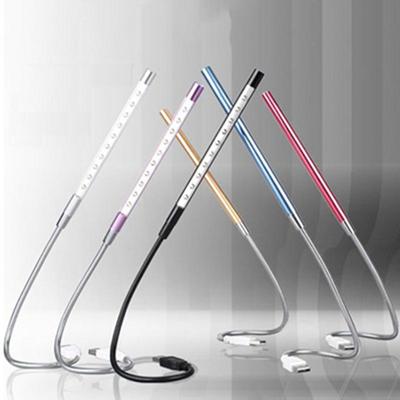 1 Stück USB-LED-Licht 10LED flexibles Buch-Leselicht geeignet für Notebook-Computer HMM