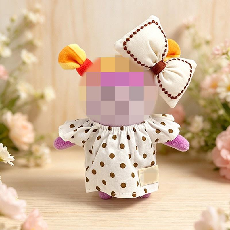 [Cloth Only] the Princess Style Clothes for Dolls,Polka Dot Strappy Dress+hair Bow Clip.