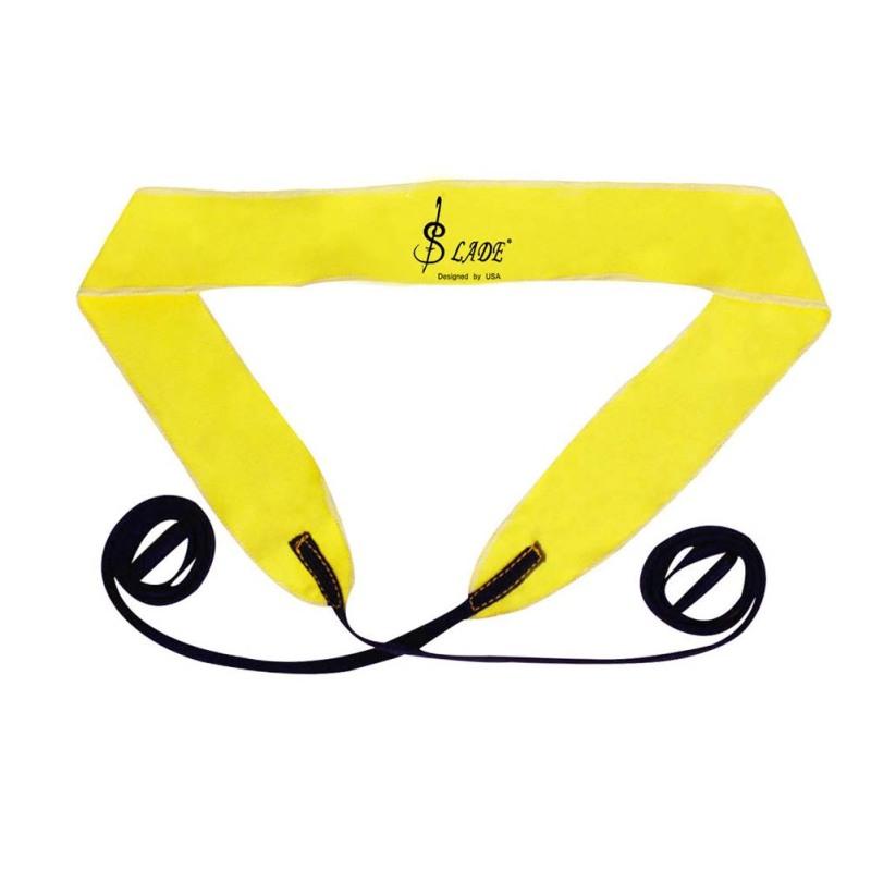 Čistící tampon Saxofon Černá trubka hoboj flétna trubka Univerzální látkový hudební nástroj s dlouhým pasem