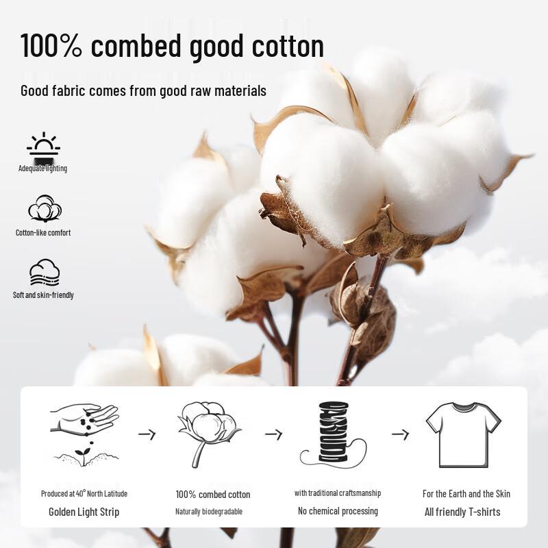 MINISO Men's Everyday Cotton Short Sleeve T-Shirt