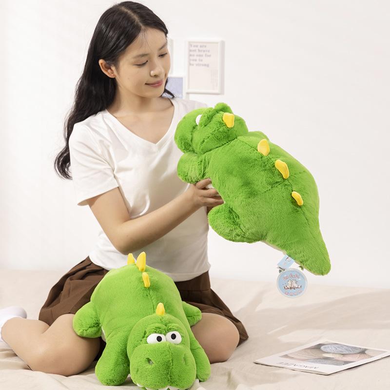 Design of Crouching Dinosaur Plush Plillow Animal Toy Pillow Home Decoration Girls and Children's Gifts Plush Dinosaur Toy