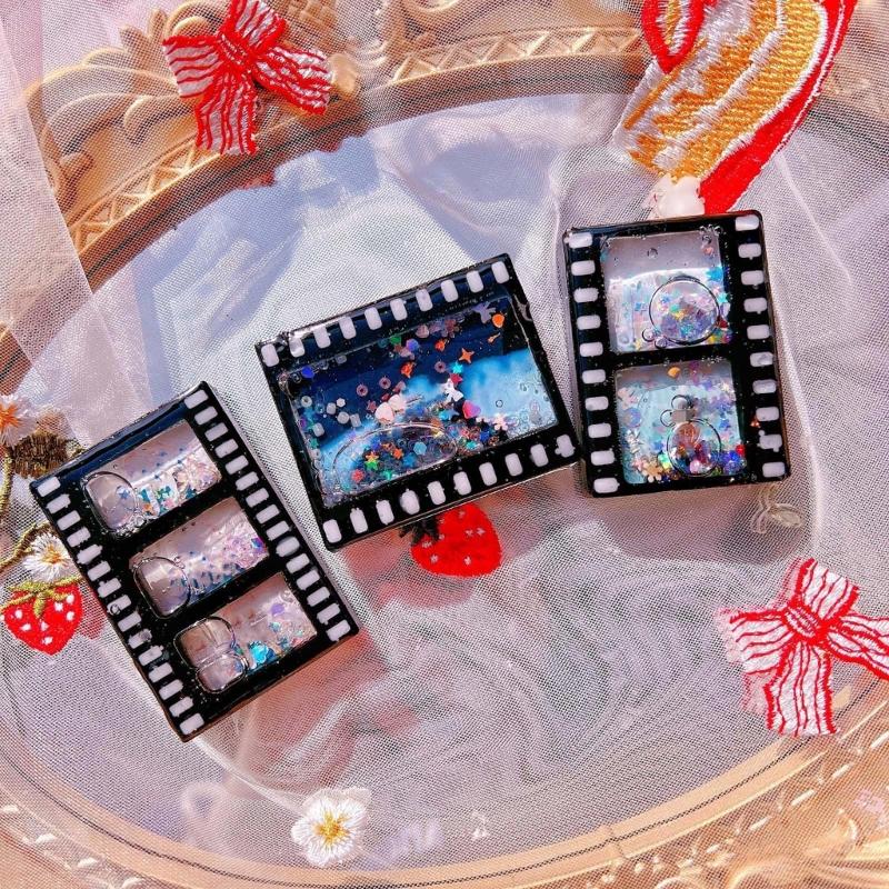 Photo Frame Decoration Silicone Mold Film Quicksand Epoxy Mold Resin Casting Pendant Mold Suitable for Diy Crafts