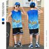 Summer new men's and children's basketball suit outdoor women's sports training quick-drying jersey short-sleeved shorts two-piece set