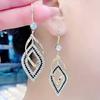 1Pair Fashionable and Charming, Double-layer Light Luxury High-end Sense Fashionable and Versatile Niche Design Cold Wind Ear Hook Long Style