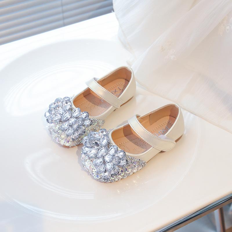 Fashion Girls Princess Shoes with Sparkling Rhinestones Spring Fall Daily Baby Girl Shoes