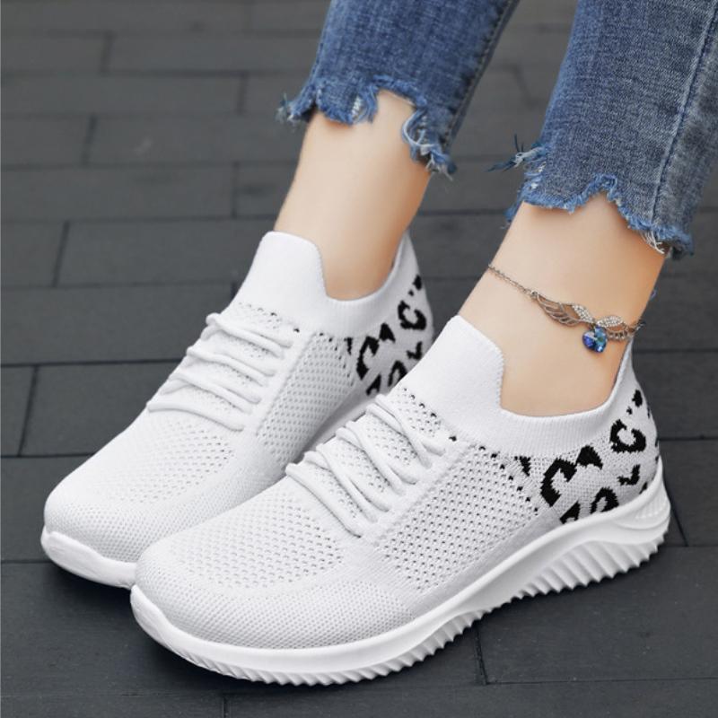 Fashion Leisure Running Women's Shoes 2024 Autumn New Mesh Breathable Shallow Mouth Versatile Sports Vulcanized Shoes Zapatos De Mujer