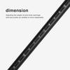 3-Piece One Way Paddle Adjustable Length Double Head Paddle Aluminum Alloy Detachable SUP Paddle for Outdoor Water Sports