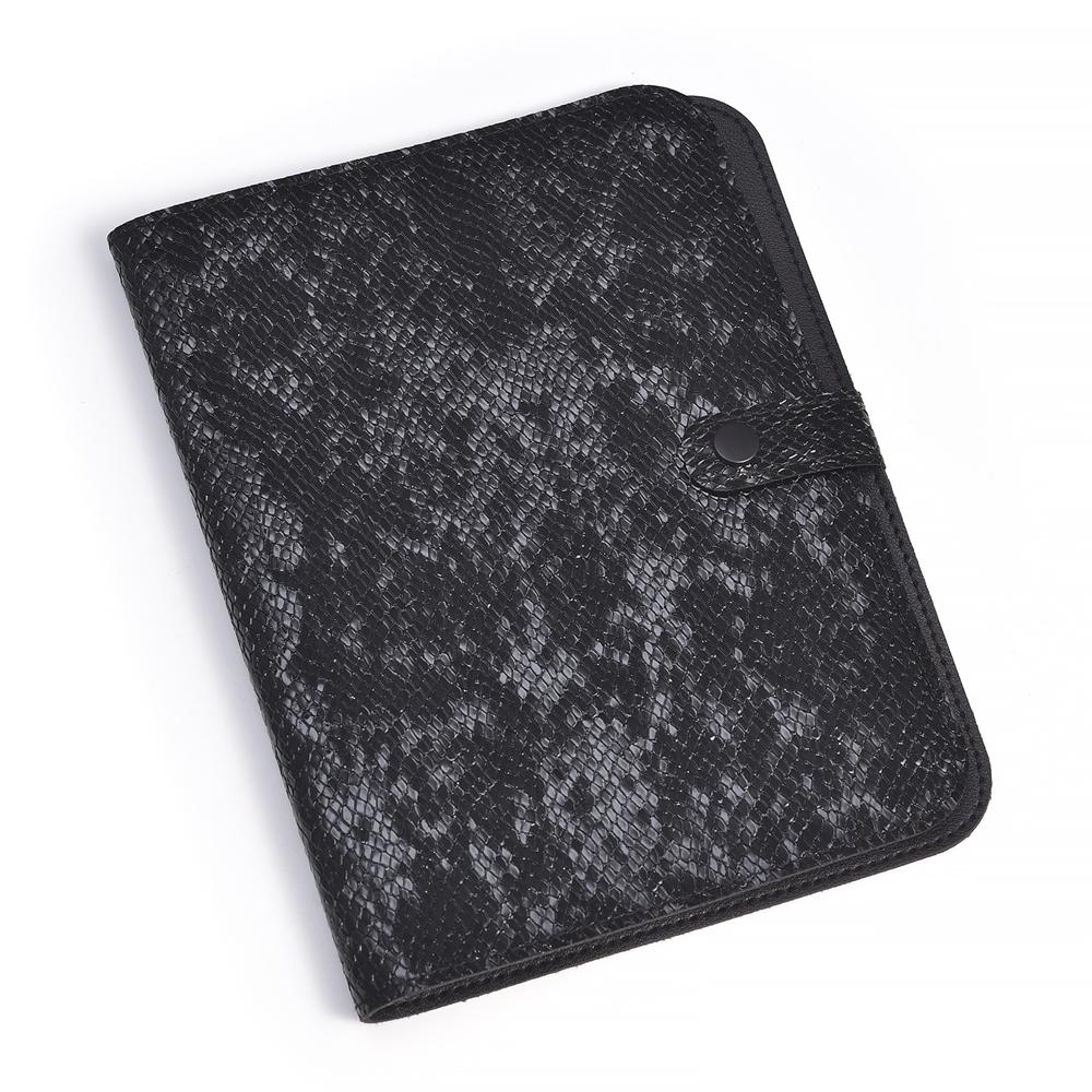 84 Positions Snake Print Folding Nail Drill Bit Organizer Bag Milling Tool Display Grinding Bits Empty Container PU leather Bag