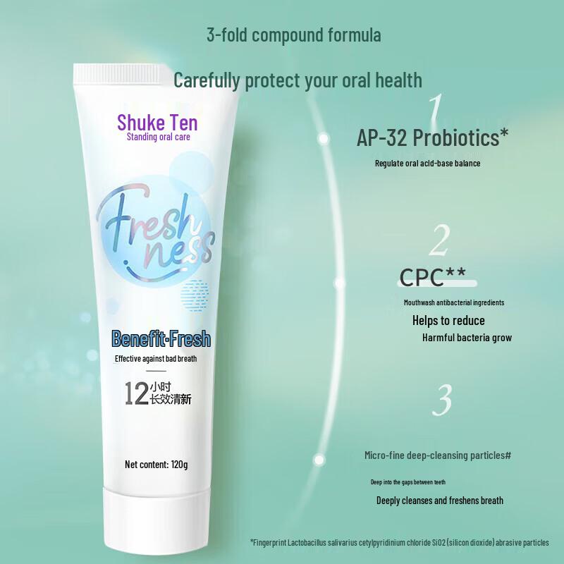 Shuke Probiotic pH Balance Toothpaste Triple Pack