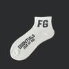 4Pairs ESSENTIALS FEAR OF GOD FG Socks Unisex Casual Cotton Crew Short Socks