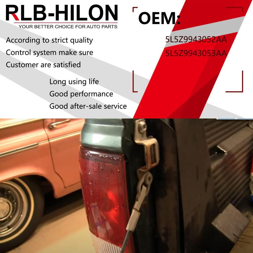 RLB-HILON Tailgate Cable Compatible With 1993 To 2008 Ford Ranger And 1994 To 2007 Mazda B2300 B3000 B4000, 2PCS, Lift Gate Support Straps Pickup
