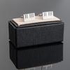 High End Baked Paint Piano Key Metal Cufflinks Men's French Shirt