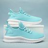 2025 Men's Flyknit White Mesh Sneakers: Plus Size, Casual Sports Shoes for Summer & Autumn