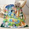 Christmas Adventure Pencilmates Customize Text Blanket Lightweight Personalized Blanket Warmthful Decor Perfect for Living Room Couch Sofa Picnics