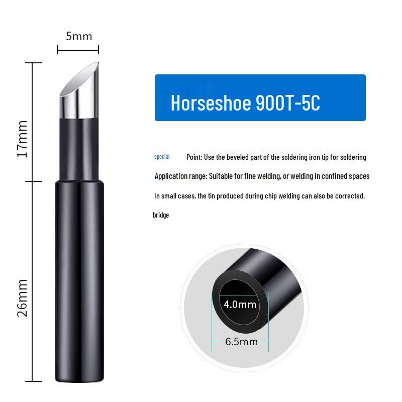 936 Internal Heating Soldering Iron Tip, Constant Temperature, Chrome & Black Diamond, Lead-Free