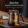 ZISIZ One-Button Glass Tea Infuser & Brewing Pot